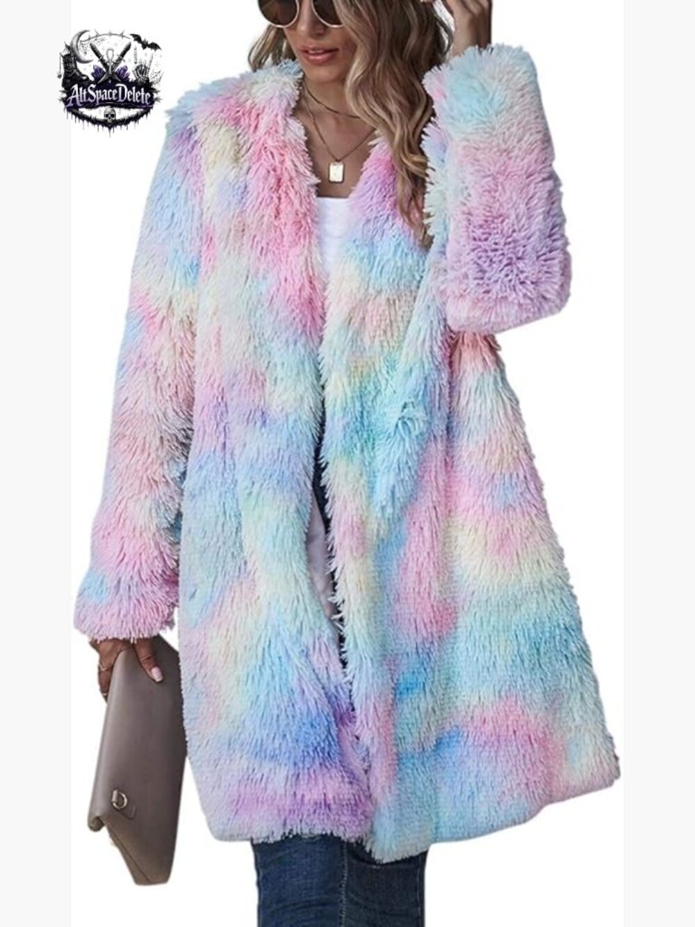 Oversized Faux Fur Cardigan Coat Long Sleeve Fleece Teddy Jacket